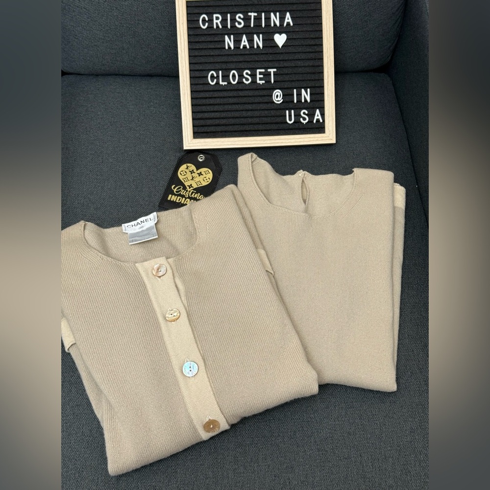 CHANEL Vintage Cardigan & Blouse Set